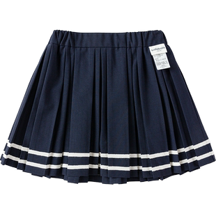 巴拉巴拉童装儿童裙子短裙女童学院风百褶裙夏季裙裤时尚百搭裤子