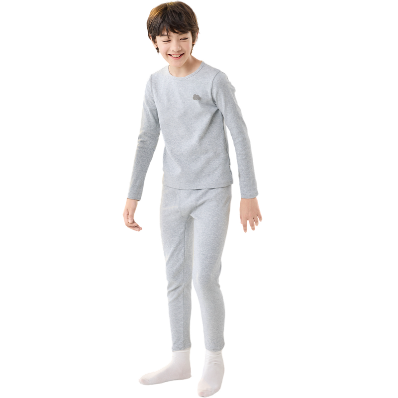 巴拉巴拉男童保暖内衣套装秋冬加厚儿童秋衣秋裤小童大童打底睡衣