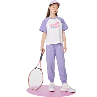 巴拉巴拉女童短袖套装运动印花