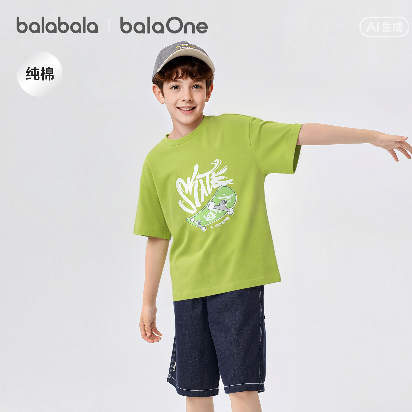 巴拉巴拉balaOne短袖t恤吸湿速干图片