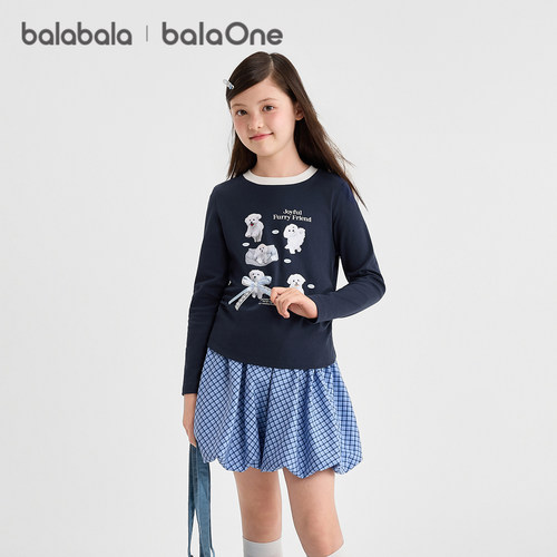 巴拉巴拉balaOne长袖t恤女童上衣