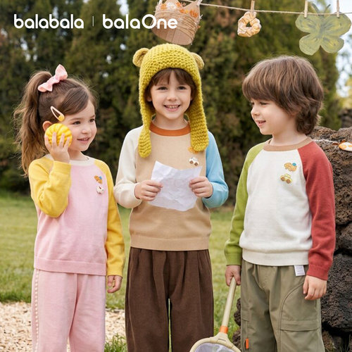 巴拉巴拉balaOne毛衫多彩打底衣