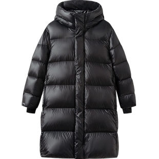 巴拉巴拉童装儿童羽绒服男女童2025冬加厚保暖长款红色外套拜年服