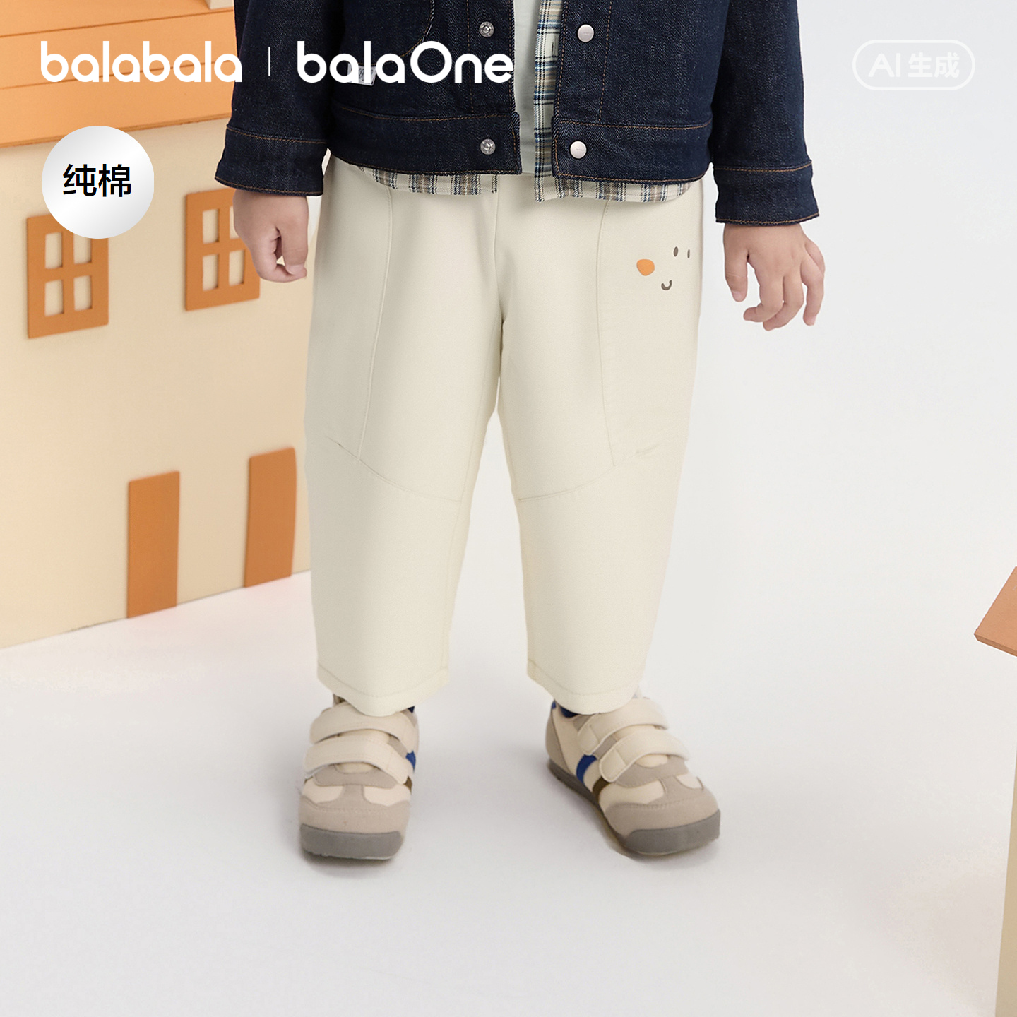 巴拉巴拉balaOne长裤男女童春裤