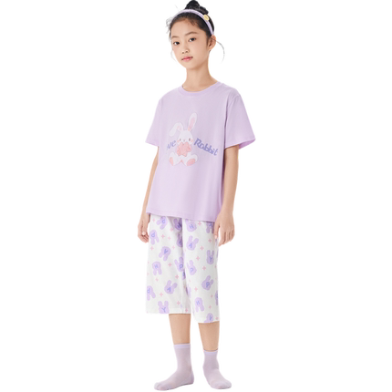 巴拉巴拉儿童睡衣套装夏季空调服
