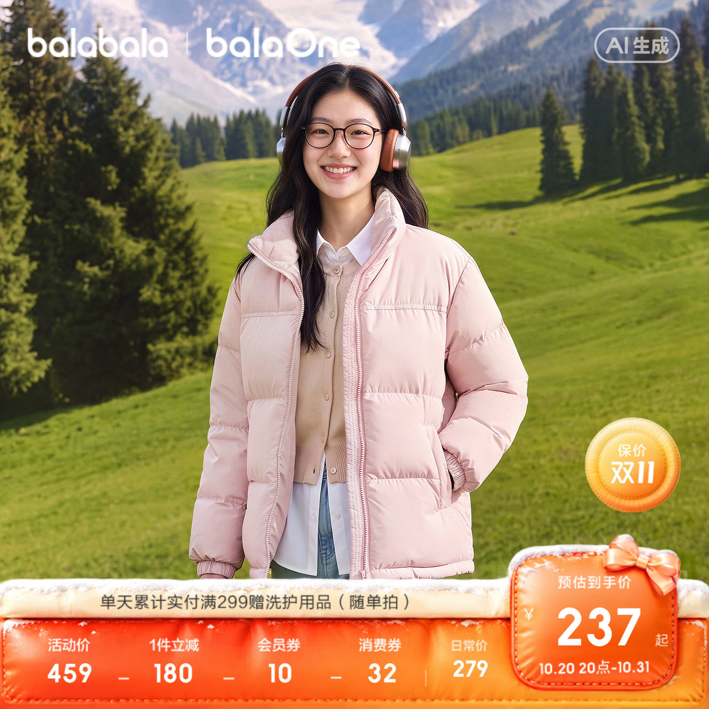 女大学生羽绒服新款冬装三防外套