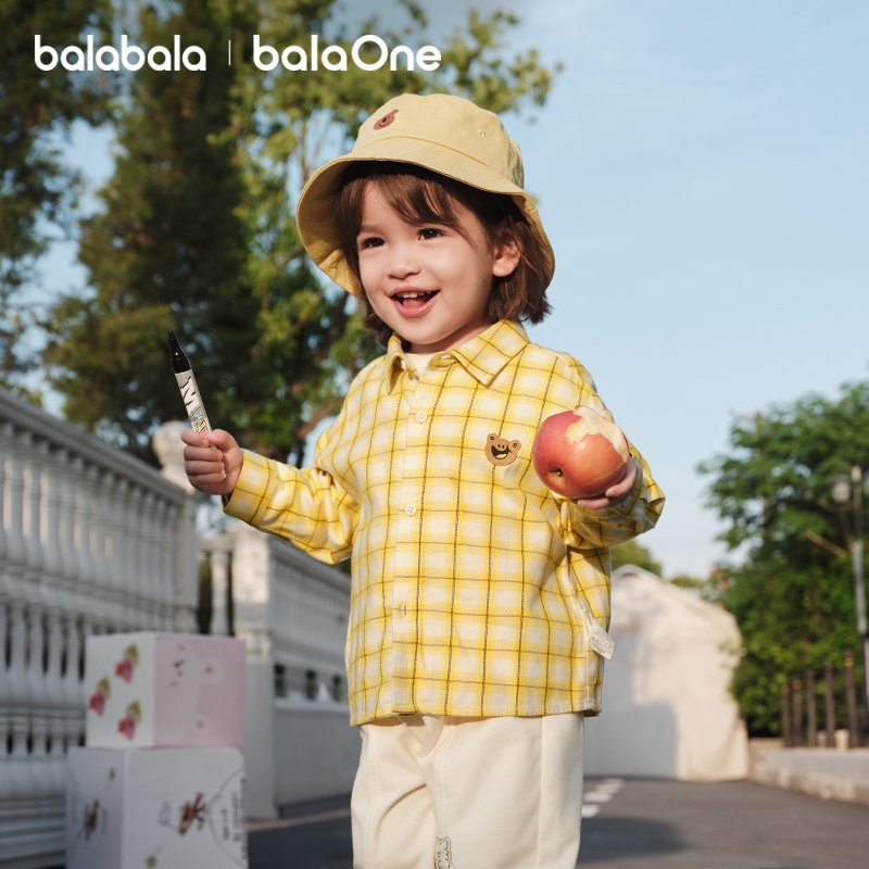 巴拉巴拉儿童长袖衬衫宝宝外套