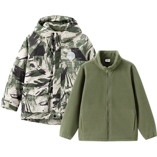 巴拉巴拉童装儿童羽绒服男童女童冬装外套保暖外套两件套流行上衣