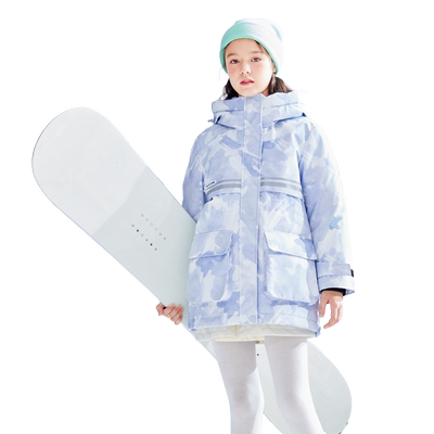 巴拉巴拉女童中长款加厚羽绒服潮