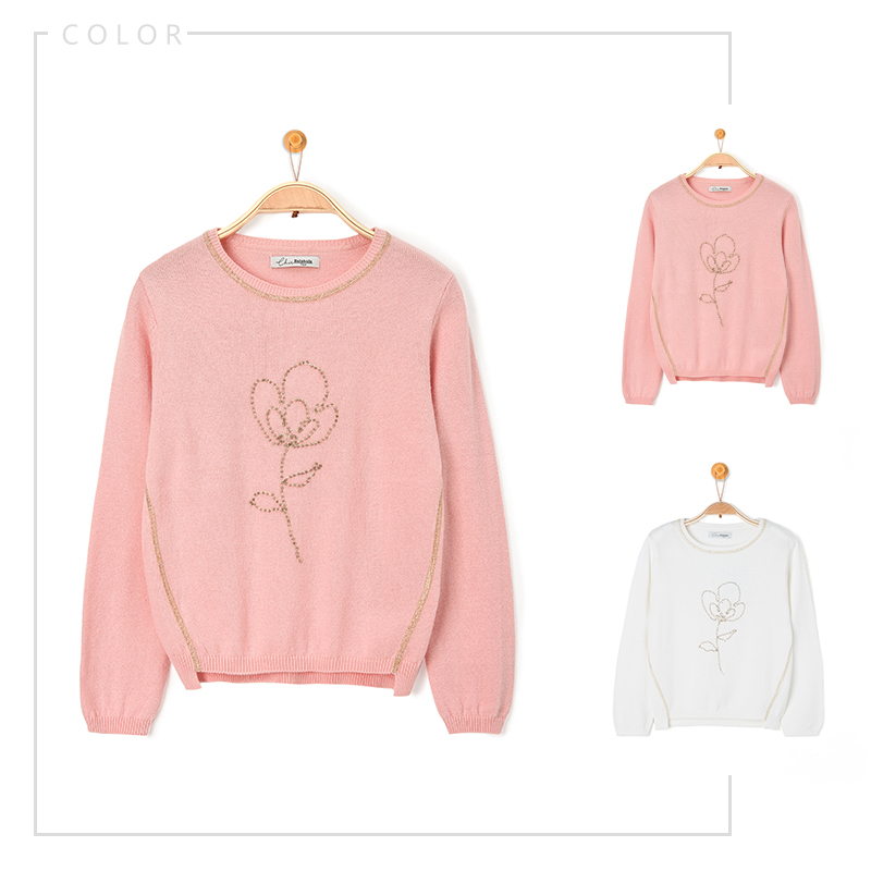 Pull fille à manche longue - Ref 2104680 Image 4