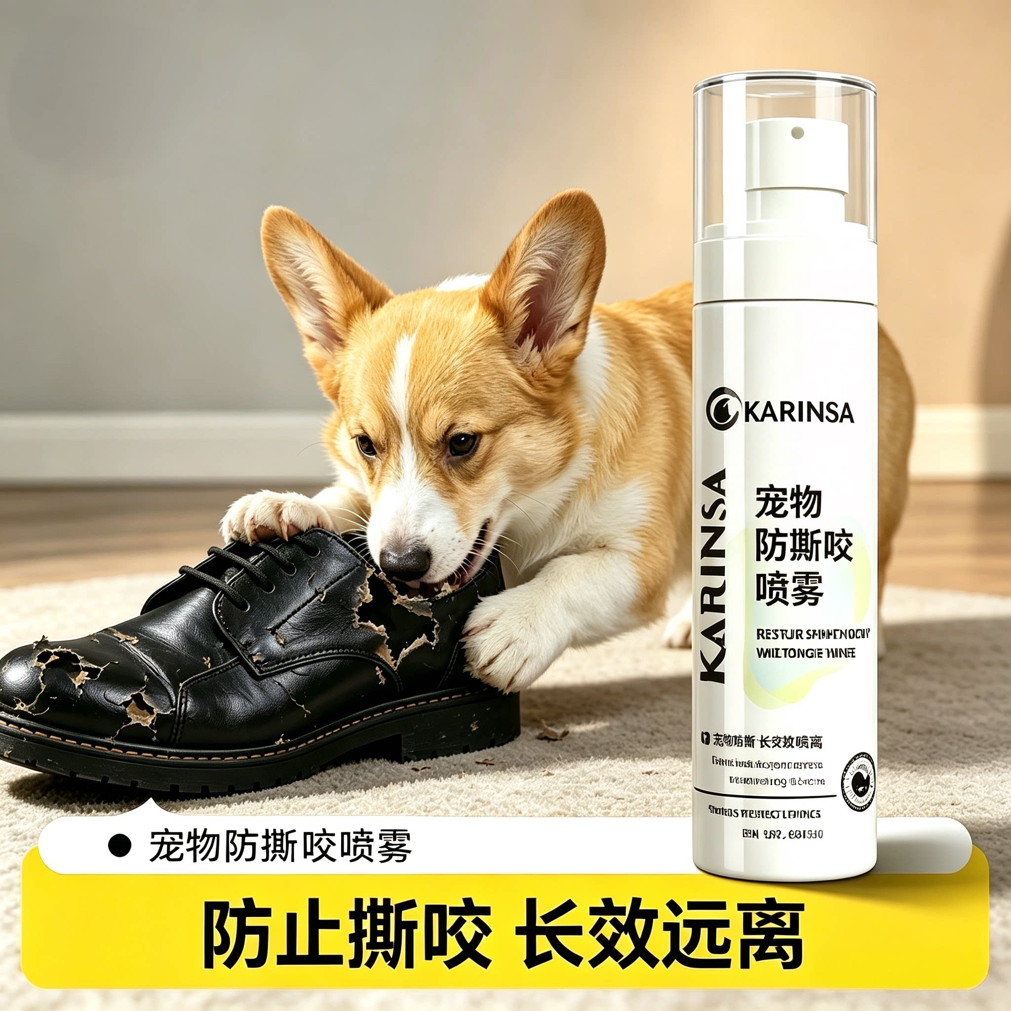 宠物防撕咬喷雾禁区防狗乱尿咬鞋猫狗环境除臭/除菌剂