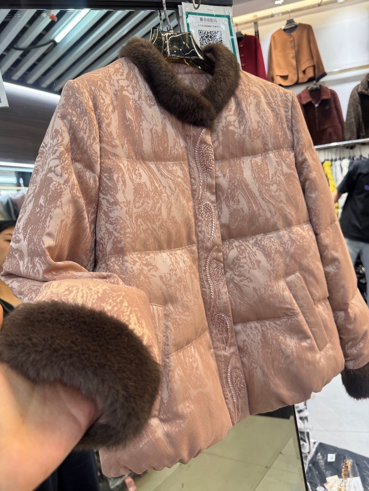 中式国风上衣保暖鹅绒外套