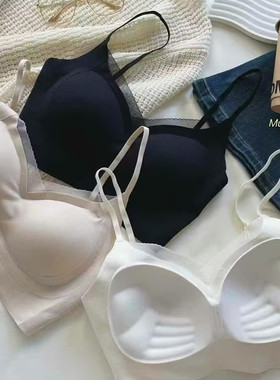 惠芝欣5007后背镂空无痕美背内衣女加厚杯小胸聚拢抹胸提拉吊带