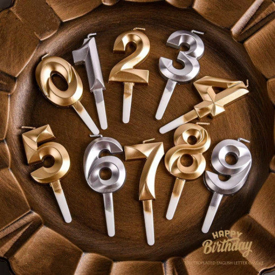 [花样烘焙]立体数字蜡烛 生日蛋糕装饰派对装扮 网红钻石生日蜡烛