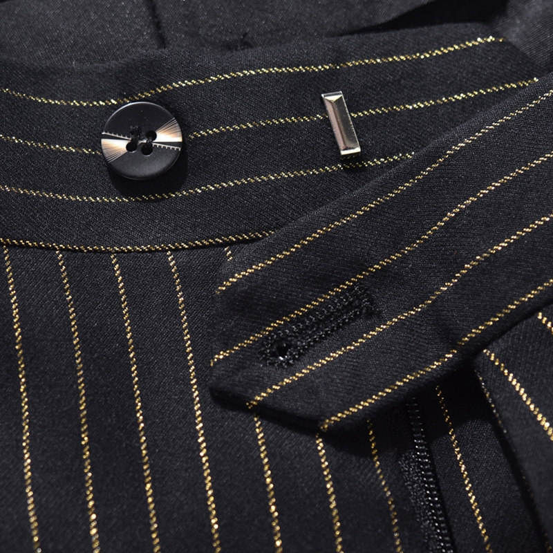 【黑底】商务条子修身休闲西裤直筒正装西服男士裤子U9025*P95,男装西裤,星座103C（原1616-1）