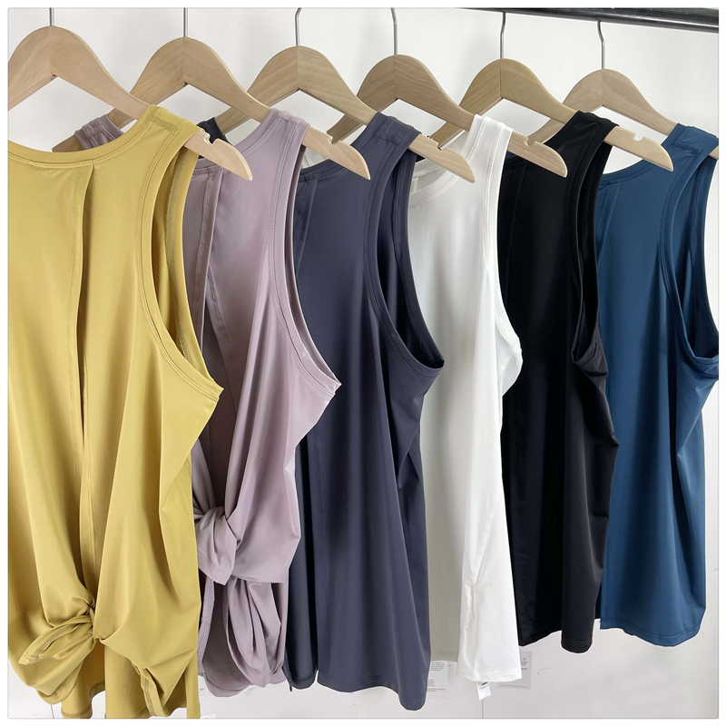 原厂瑜伽背心运动健身后背开叉女