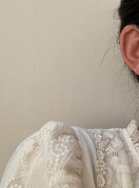 pixiemarket欧美新款简约复古气质耳饰925银针锆石几何竹节耳钉潮