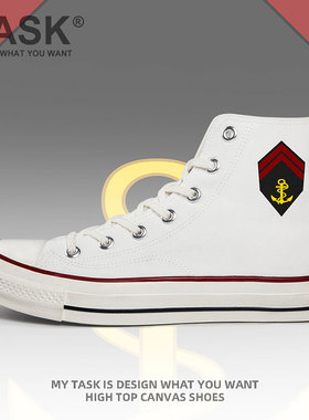 塞内加尔Senegal海军高帮帆布鞋男女新款板鞋夏鞋子透气潮设 无界