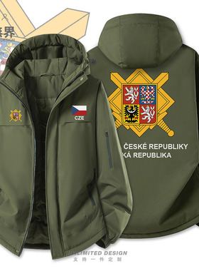 捷克Czechia国家陆军加厚棉服男女军迷潮防寒棉袄外套冬装设 无界