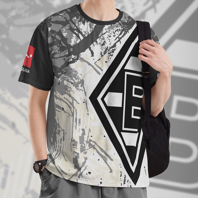 门兴格拉德巴赫足球德甲联赛球服大码速干T恤男装女装0018设 无界