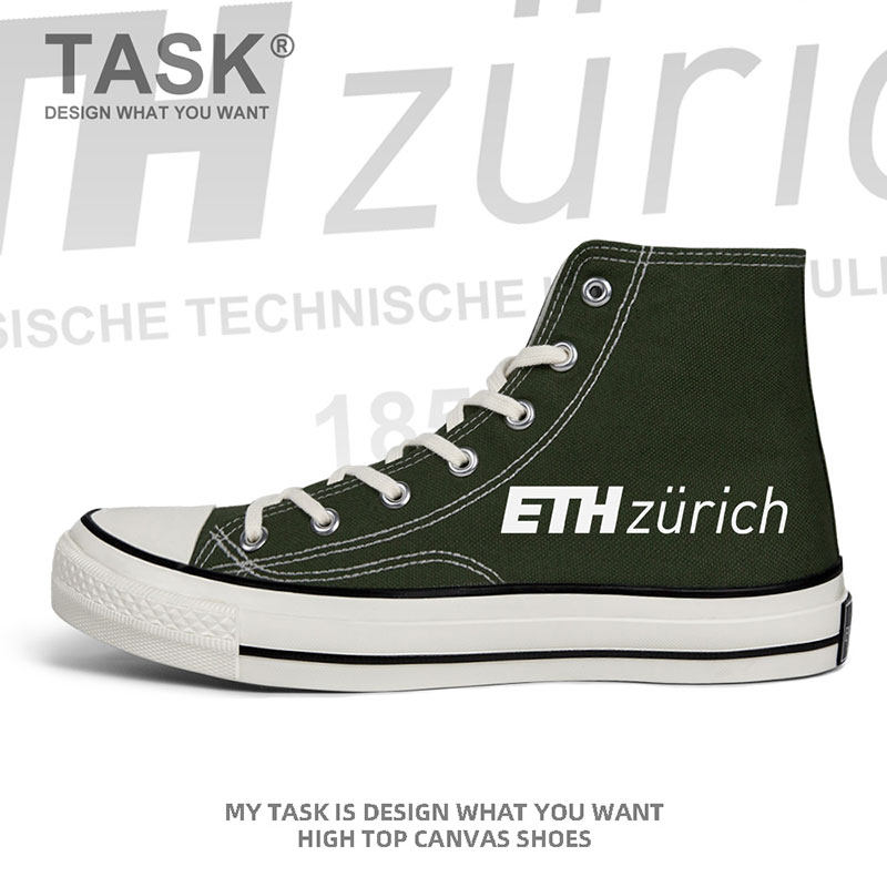 苏黎世联邦理工学院eth zurich爱因斯坦名校高帮帆布鞋夏设 无界