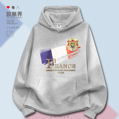法国巴黎国旗标志国家复古连卫衣