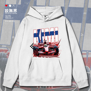 芬兰冰人莱科宁F1方程式赛车周边连帽卫衣男女INS春秋000A设 无界