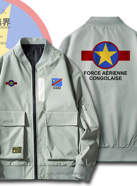 刚果民主DR Congo空军衣服加厚夹克男女飞行员秋外套潮牌设 无界