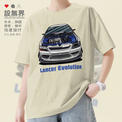三菱LancerEvolution车短袖T恤