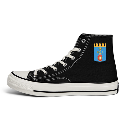 索马里Somalia海军高帮帆布鞋男女军迷春夏硫化鞋新款鞋子设 无界