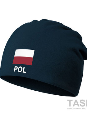 波兰Poland 国家足球薄款包头帽睡堆堆帽子男女围脖头巾秋设 无界