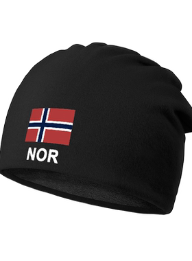 挪威Norway潮子加绒睡新款堆堆帽