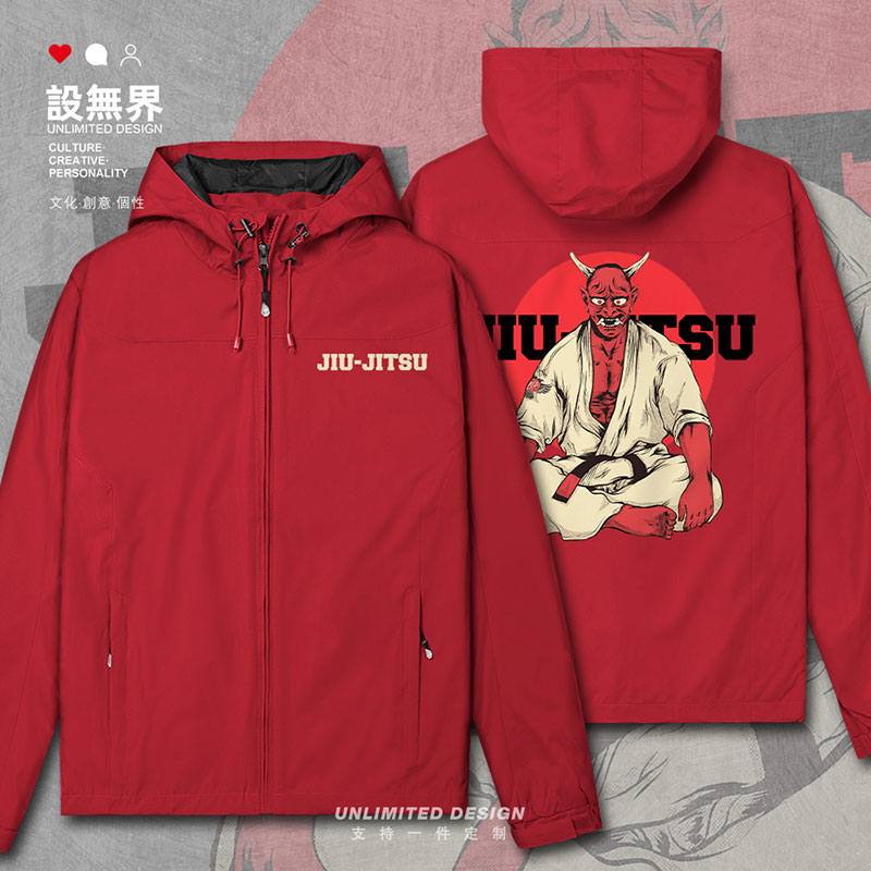 巴西柔术插画服般若日本鬼冲锋衣