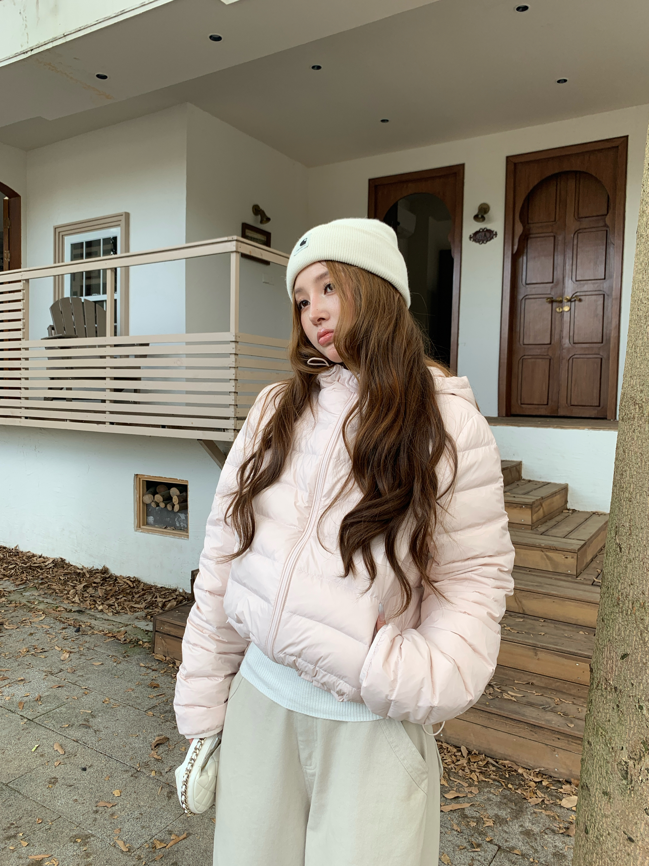 HOLDER ME 短款纯色90羽绒服2025秋冬韩版百搭女冬装保暖外套5501