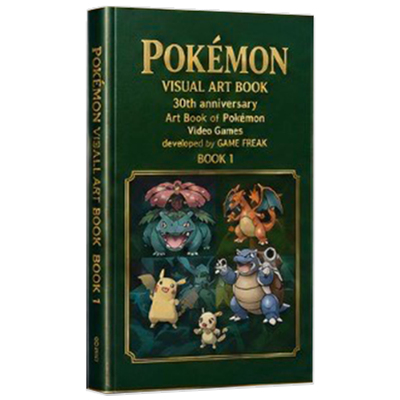 预-售 宝可梦游戏30周年官方艺术设定集 1 ポケットモンスター スタービジュアルアートブックPokémon 30th anniversary Art Book