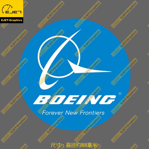 波音公司圆形logo个性贴纸潮贴行李箱贴车贴笔记本贴X