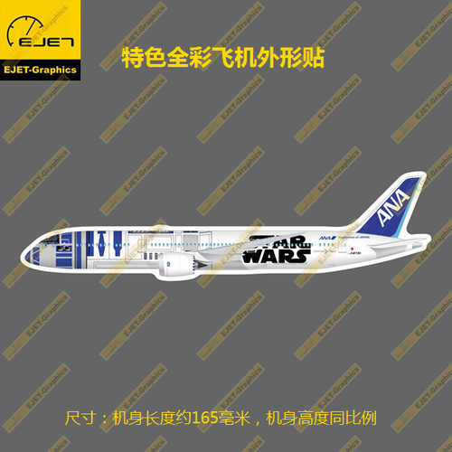 星战彩绘轮廓个性冰箱贴纸行李箱