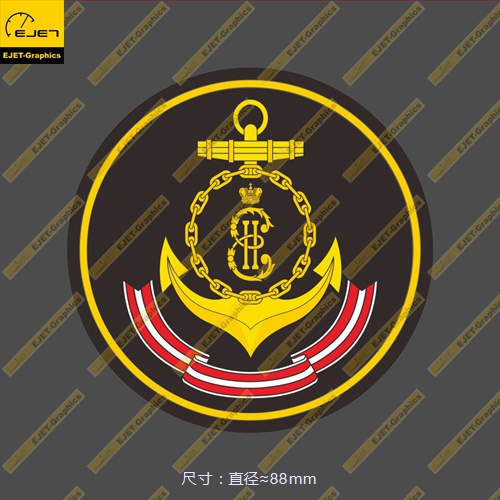 俄罗斯黑海舰队肩章个性笔记本贴汽车贴行李箱贴