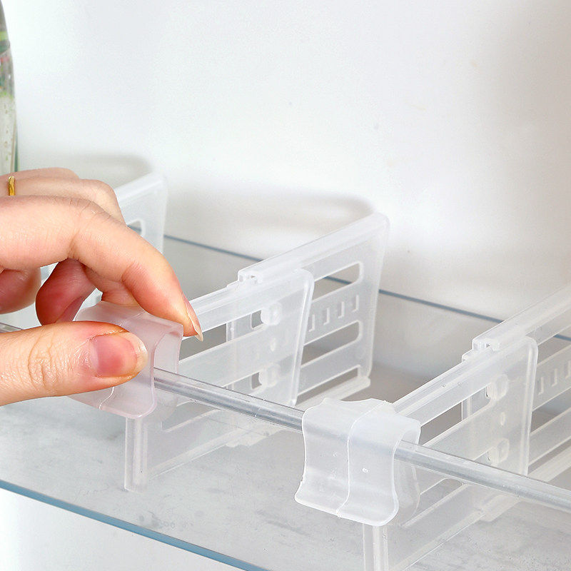 日式冰箱侧门分隔板创意收纳分类多功能整理卡扣片家用夹子实用设