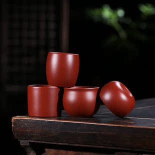 宜兴紫砂杯茶杯小口杯大红袍主人杯口杯小杯子品茗杯单人杯