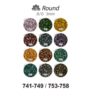 灌金系列 灌铜 25L 758 749 753 3mm东宝散珠米珠741 TOHO圆珠套装