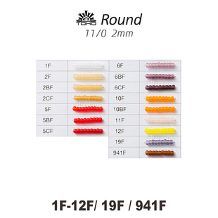 31A 941F 透明磨砂系列 12F 19F 2mm日本东宝米珠1F TOHO圆珠套装