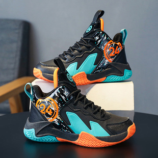 亿琦鞋业童鞋男女儿童青年鞋革面儿童运动鞋男童篮球鞋训练鞋