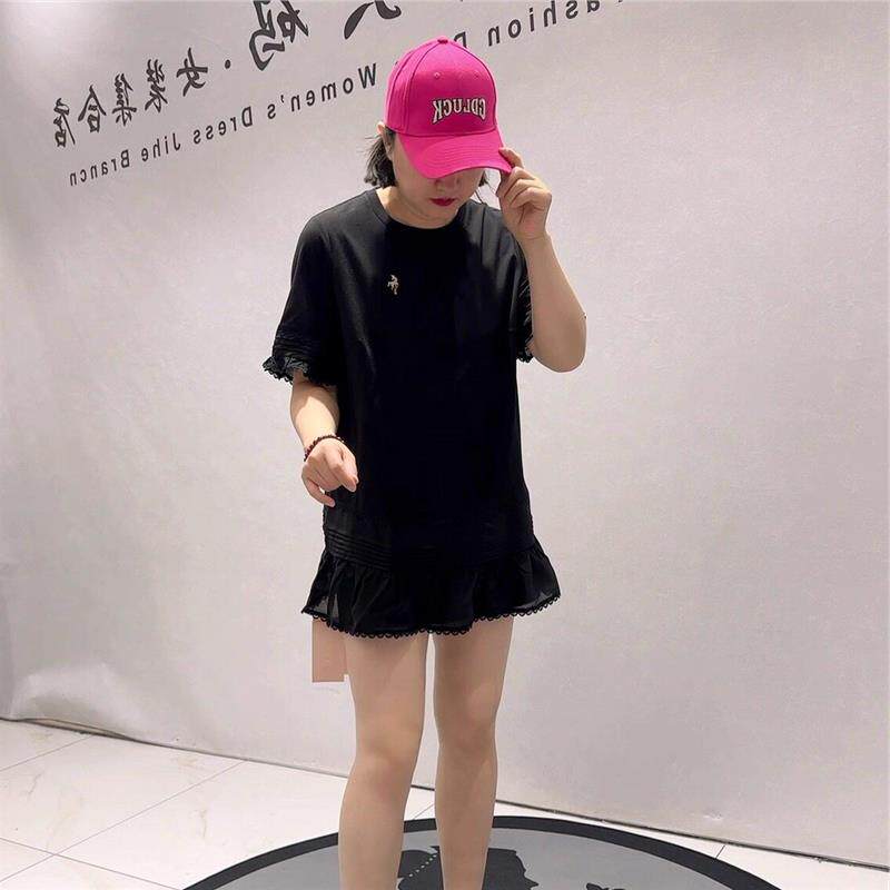芮娜依莲打底2026夏季潮T恤1015一手长衫短袖加大码女装减龄上衣