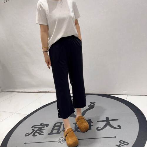 芮娜依莲2026夏装高腰潮裤5147女裤加肥加大码女装宽松气质裤子