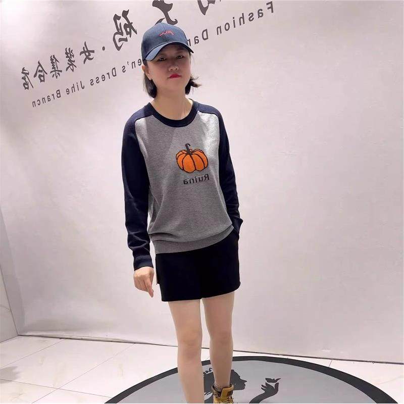 芮娜依莲大码女装2026春装打底1712撞色针织大码女装200斤打底衫,女装/女士精品,大码内搭,淘宝优惠券,粉丝福利购,淘宝优惠卷