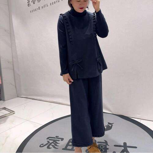 芮娜依莲5075初冬新款欧货三件套