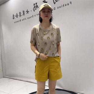 芮娜依莲胖mm加肥加大码8147短袖衫宽松显瘦气质衫时尚潮流打底