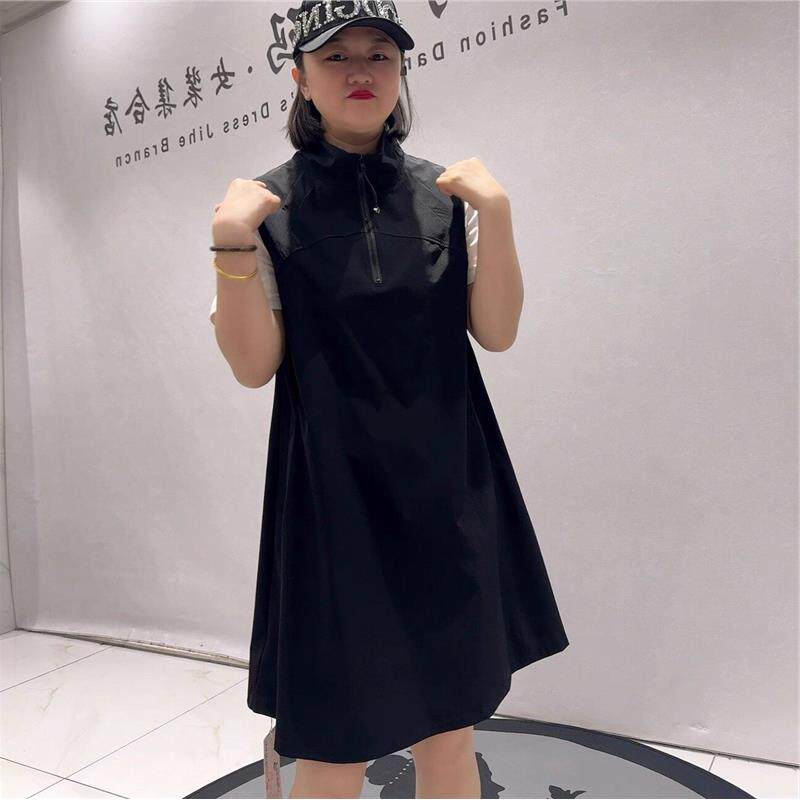 芮娜依莲时尚潮流胖mm芮娜依莲潮裙3112连衣裙大码女装减龄气质裙