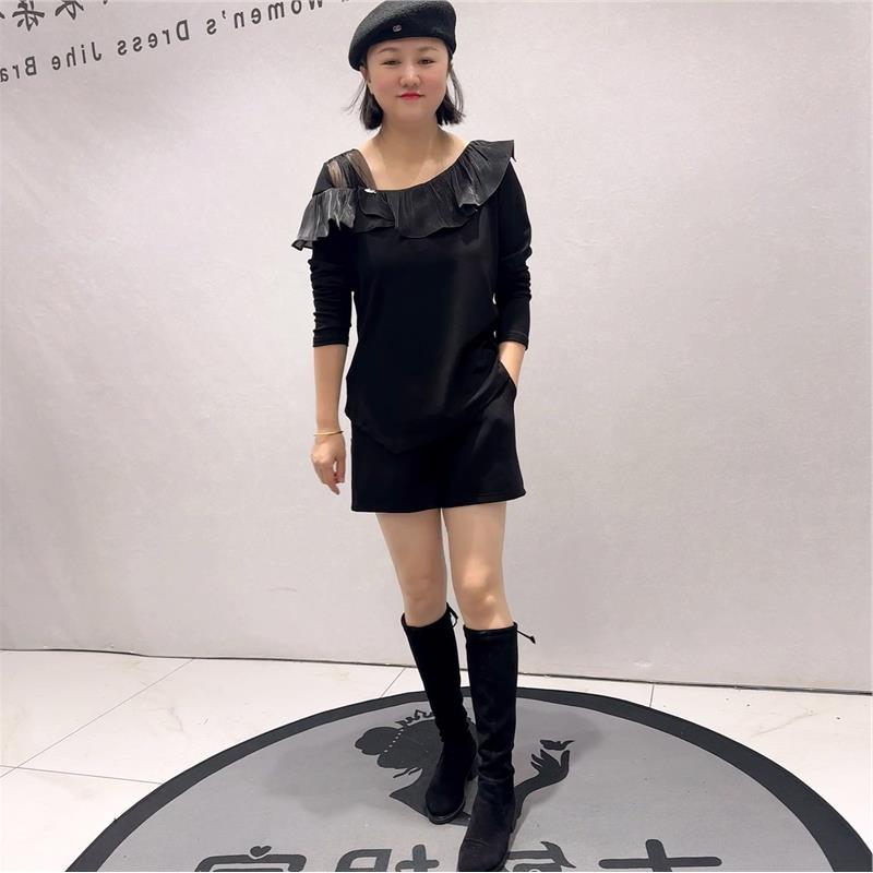 女权贵族2026春季年货大码女装打底柔软加肥加大胖mm气质衫1336